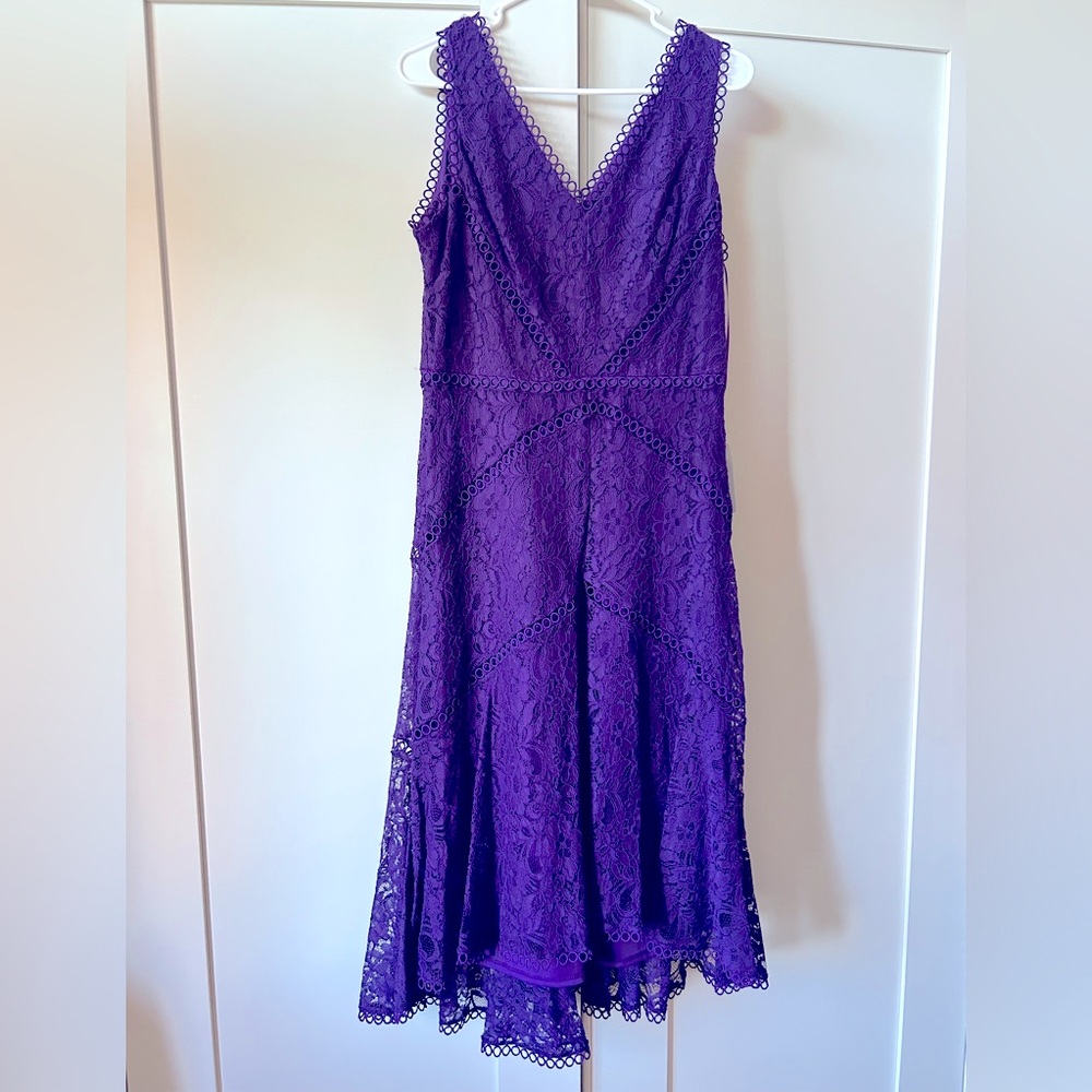 Purple Lace Women’s Dress, Size 8 by Taylor